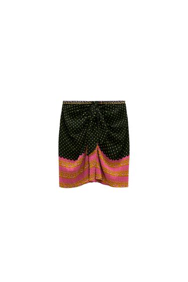 PRINTED MINI SKIRT