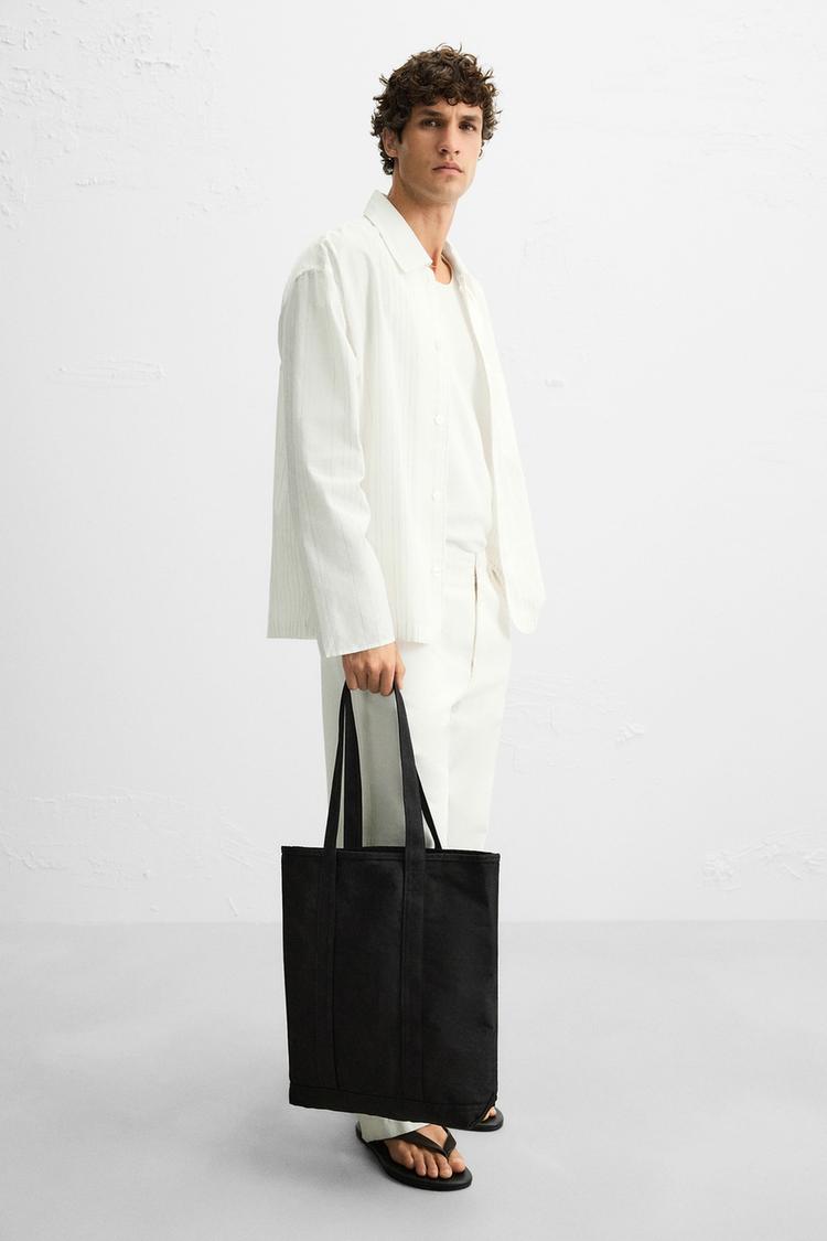 SHOPPER AUS GEWEBE Schwarz ZARA Deutschland Germany