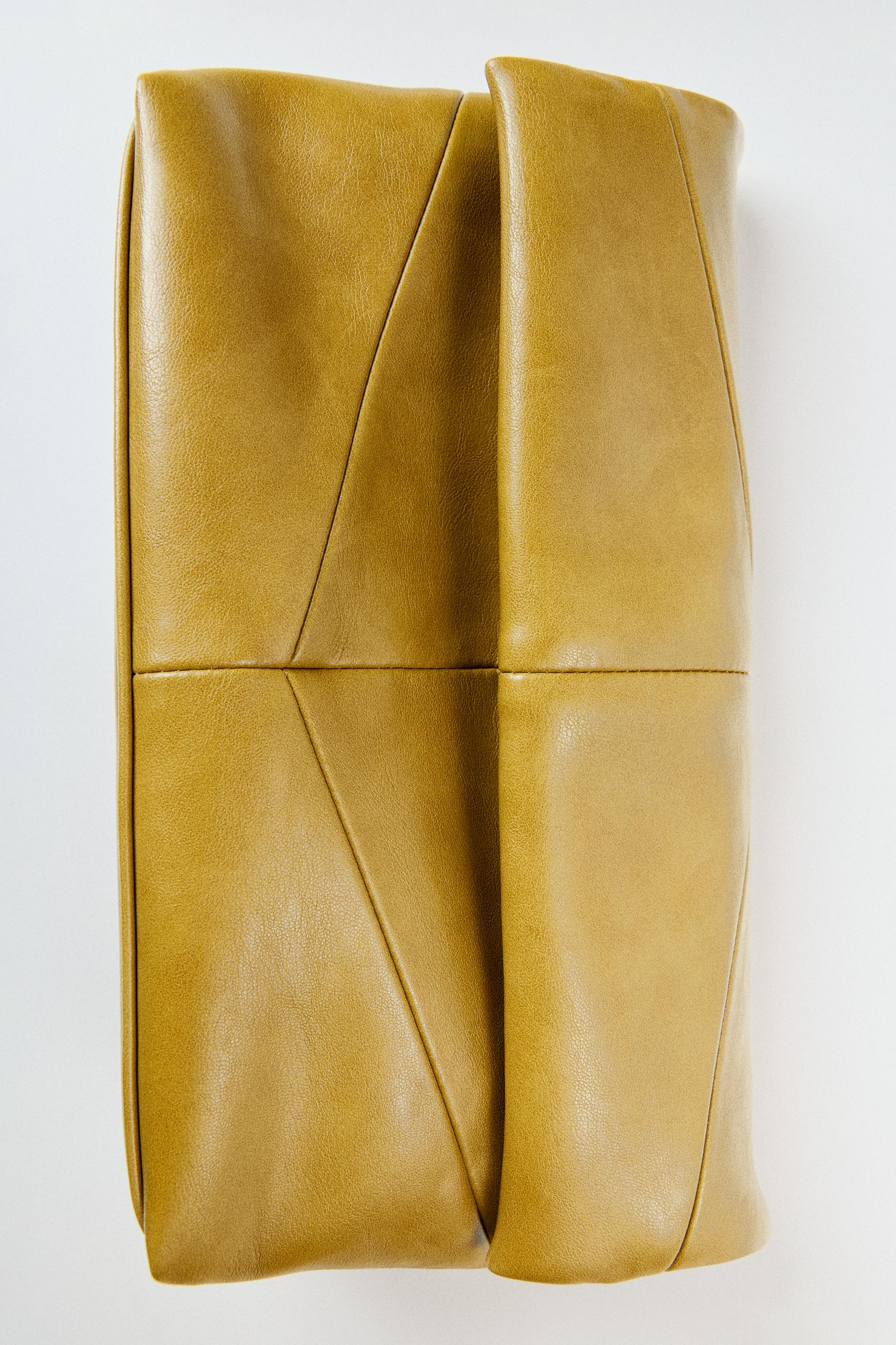 QUILTED ENVELOPE BAG — Khaki Green
