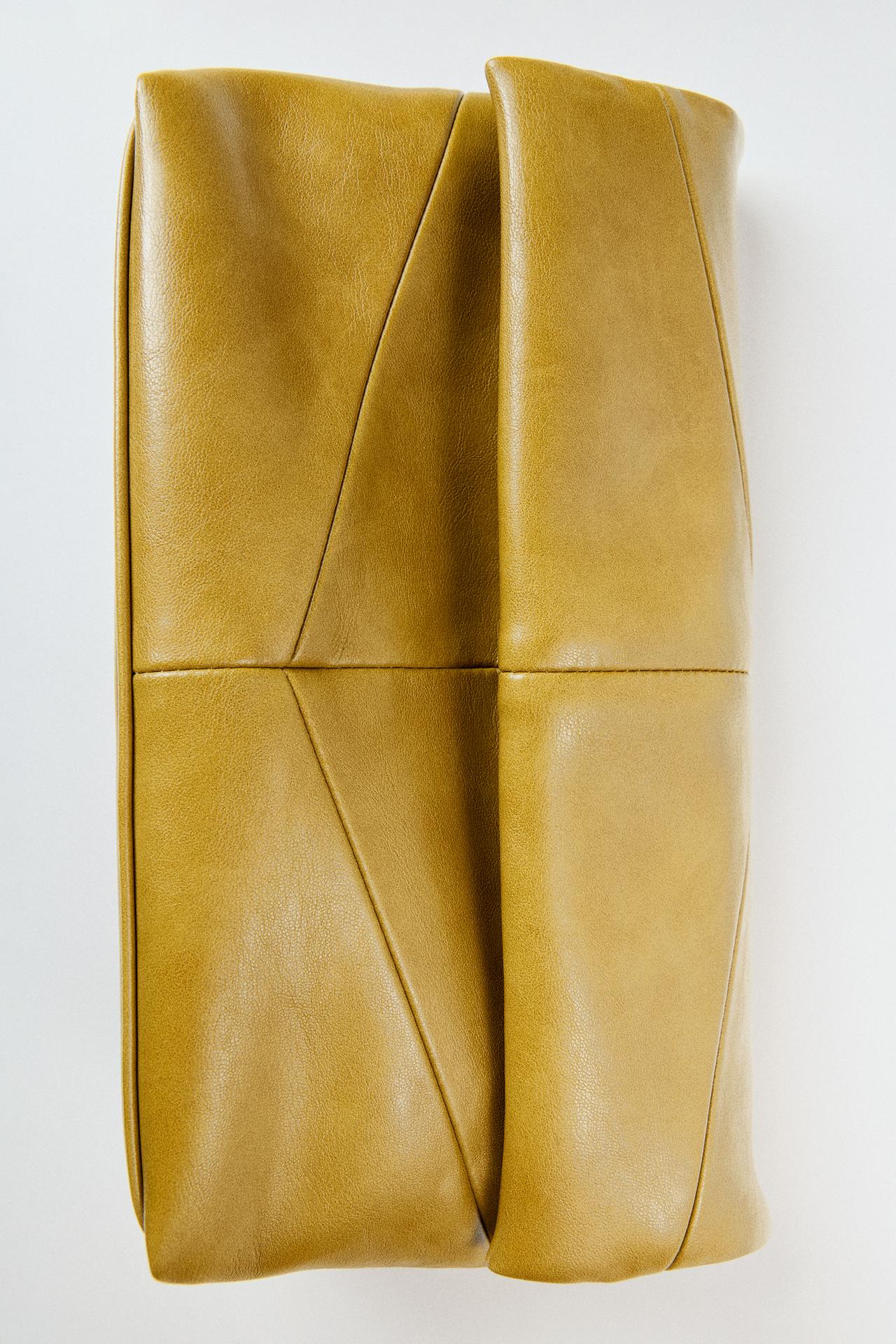 QUILTED ENVELOPE BAG — Khaki Green