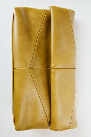 PROŠÍVANÁ KABELKA PSANÍČKO - Zelená khaki od Zara