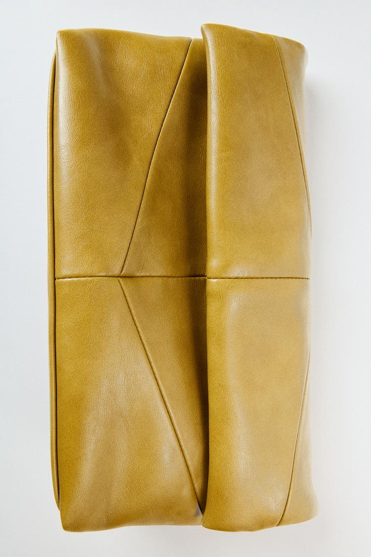 QUILTED ENVELOPE BAG — Khaki Green