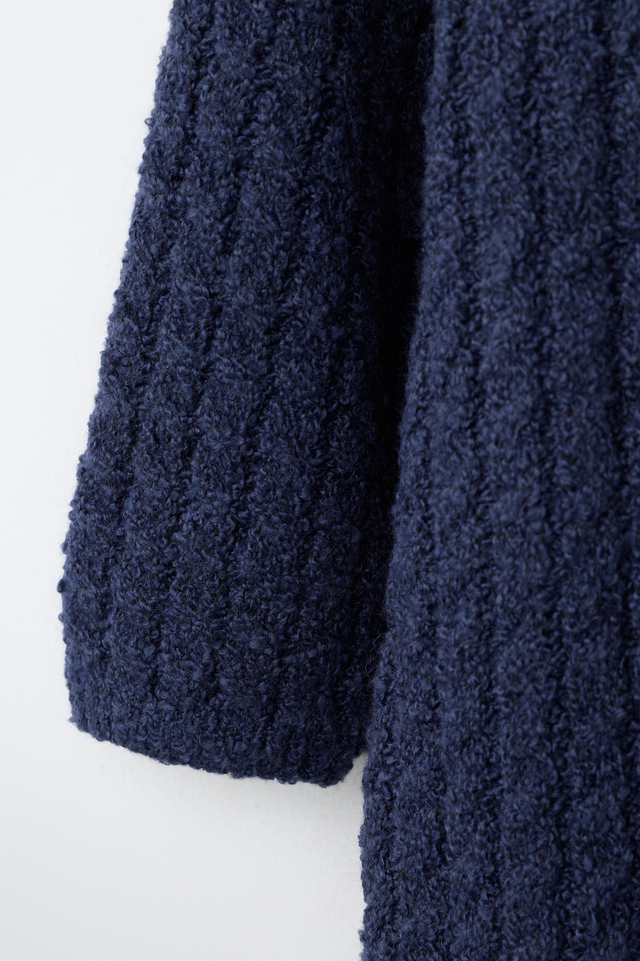 EMBROIDERED CABLE-KNIT LONG JUMPSUIT