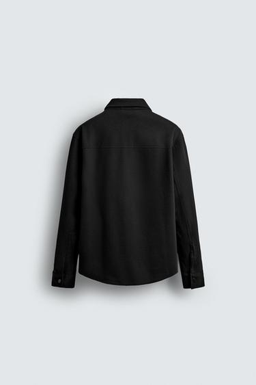 SURCHEMISE STRUCTURÉE CONFORT - Noir de Zara - Image 7