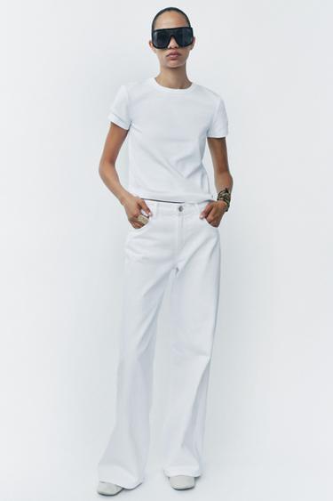INTERLOCK SHORT SLEEVE T-SHIRT - White de Zara - Imagen 0