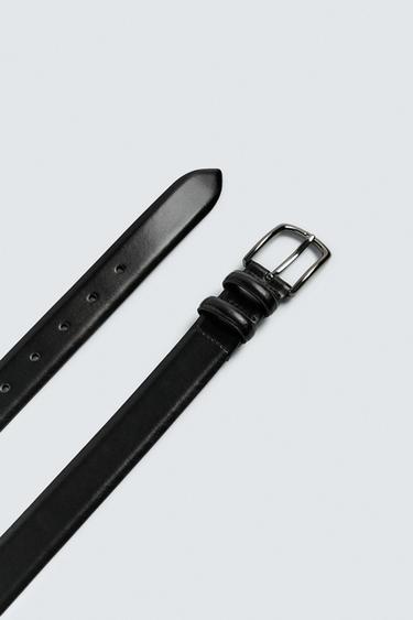 ORIGINS LEATHER BELT - Black by Zara - Image 1