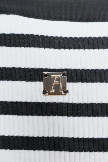 ZARA STRIPED BROOCH TOP - striped by Zara - Image 6