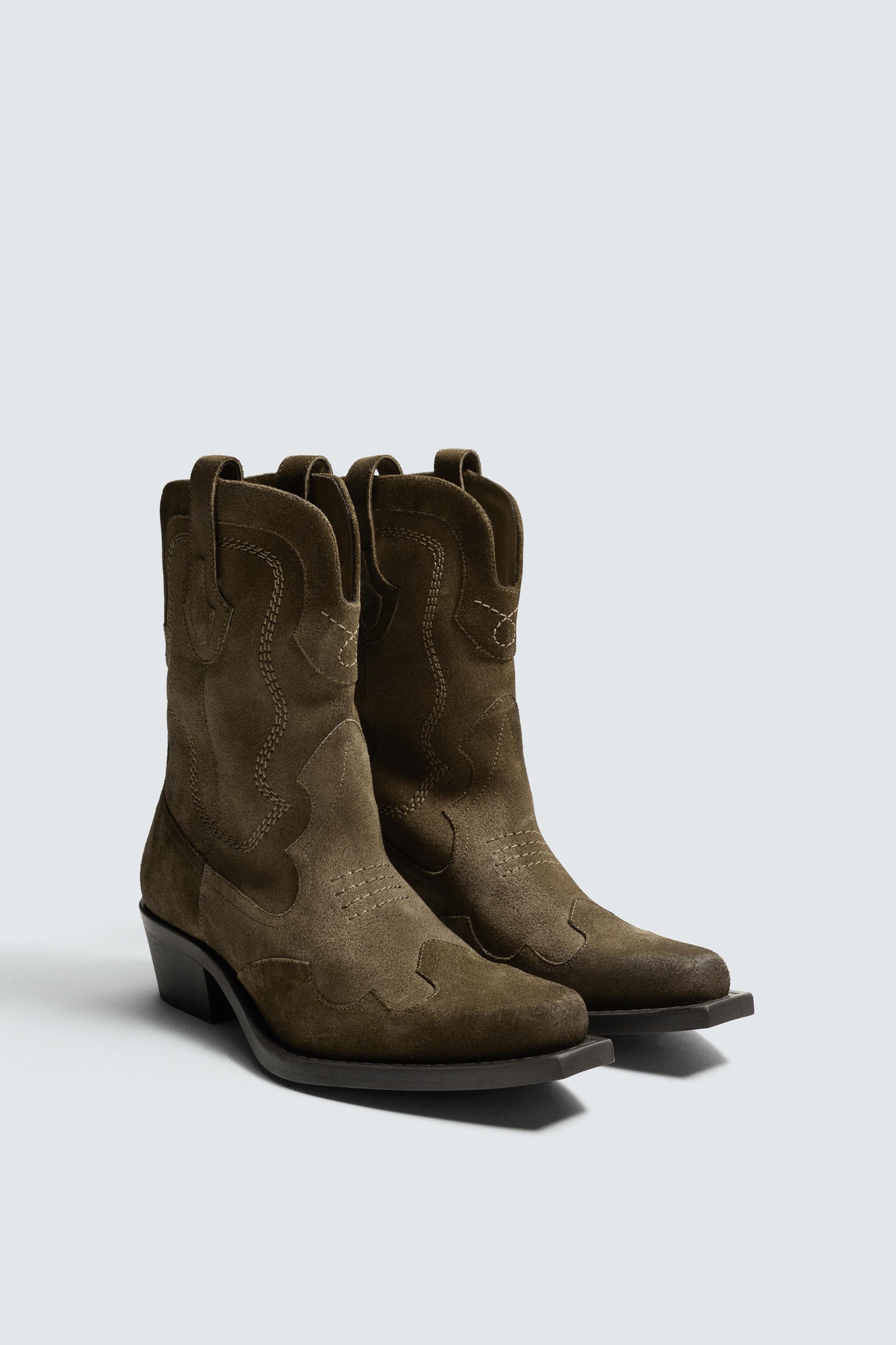 ZARA Leather Rustic Boots ブーツ ブーツ | メンズ | ZARA 日本