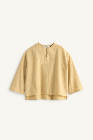 HEMD MIT STREIFEN – LIMITED EDITION - Vanille von Zara