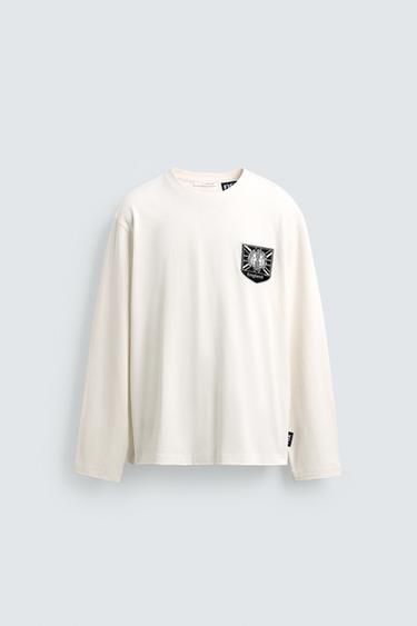 ENGLAND 66 FIFA WORLD CUPâ„¢ FIFA CLASSICS PATCH T-SHIRT - Oyster-white by Zara