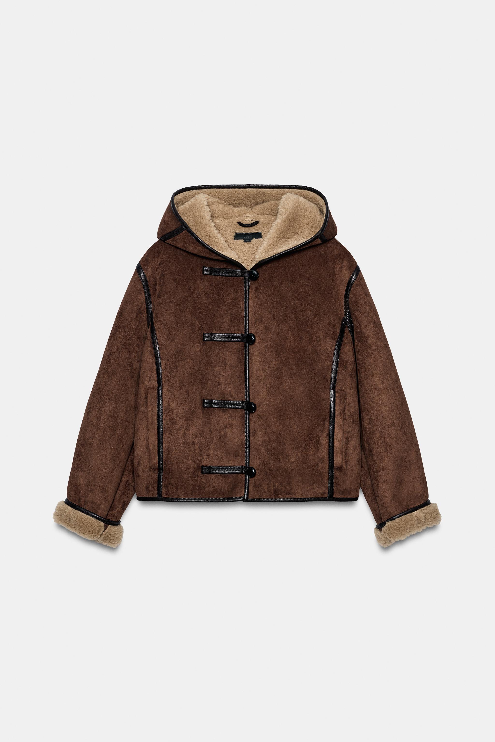 BLOUSON DOUBLE FACE CAPUCHE