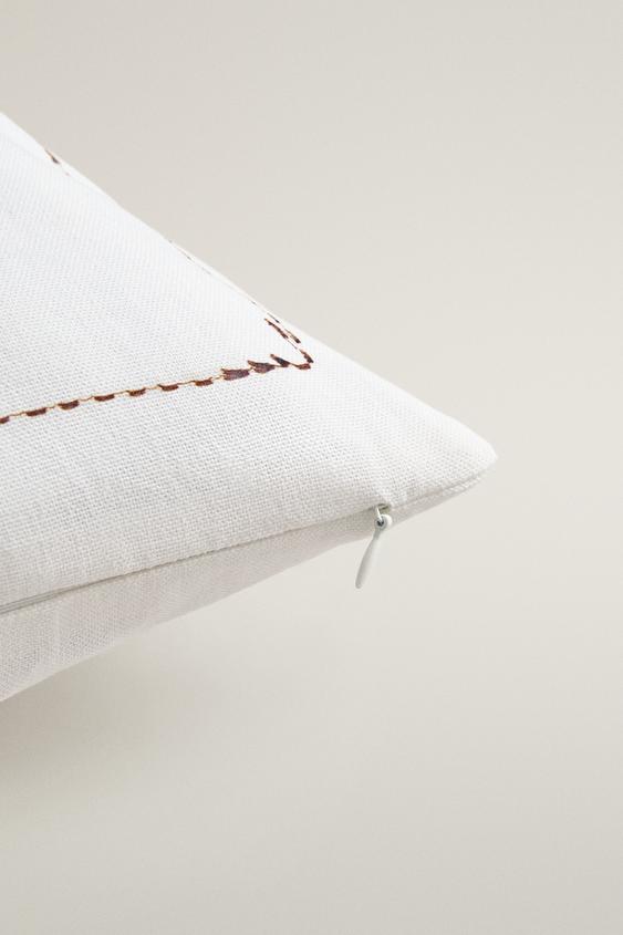 HOUSSE DE COUSSIN BATEAU - Blanc de Zara - Image 3