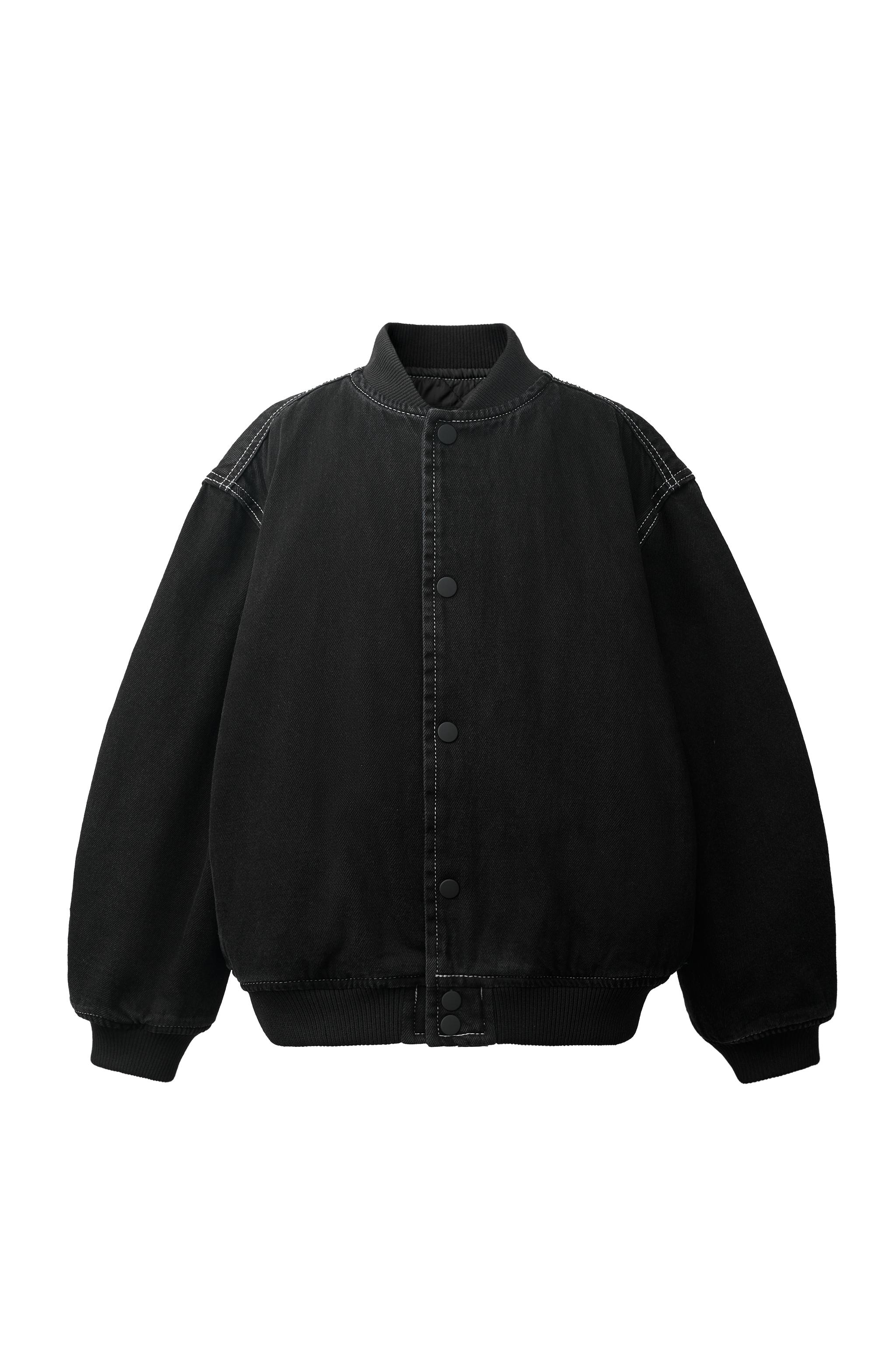 GVGV ブラックボンバージャケット パデッドボンバージャケット - ブラック | ZARA Japan / 日本