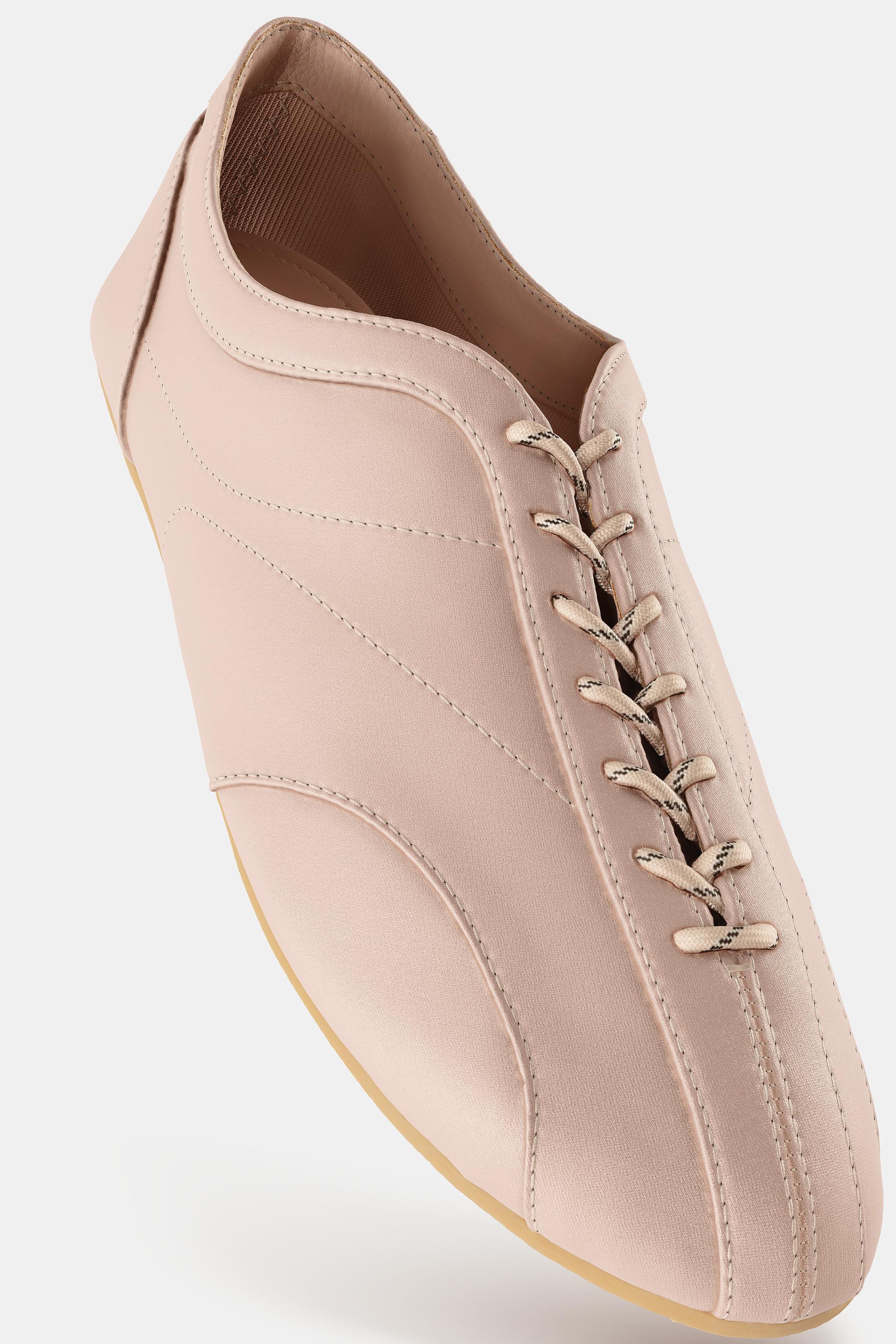 Zara 運動風綁帶芭蕾平底鞋 - 粉紅色