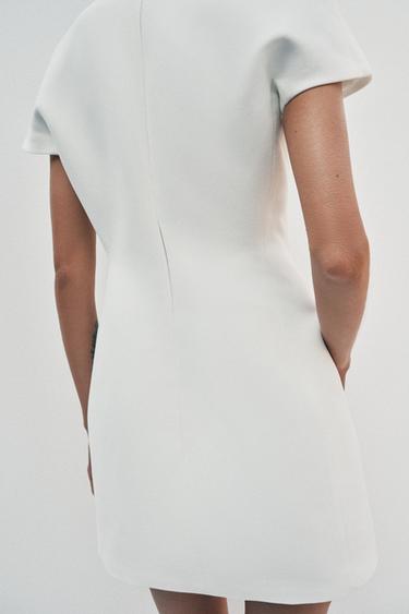 ROBE COURTE ZW COLLECTION - Blanc cassé de Zara - Image 2