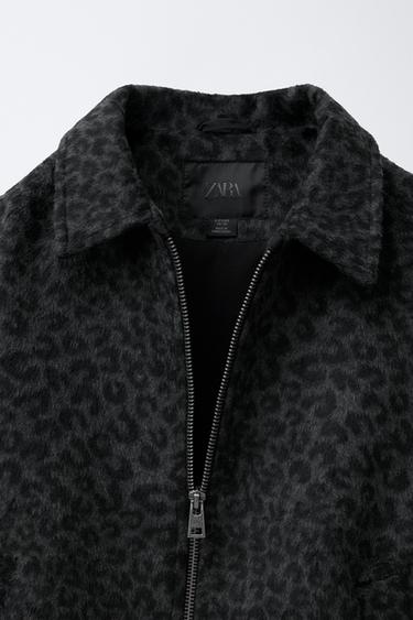 BLOUSON EN DRAP ANIMAL PRINT - Léopard / Gris de Zara - Image 5