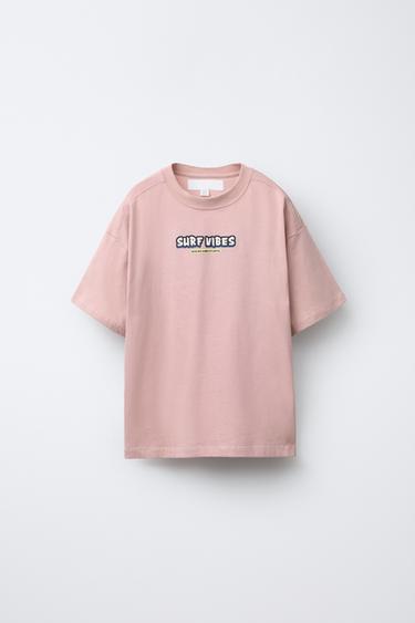 MAGLIETTA STAMPA SURF - Rosa di Zara