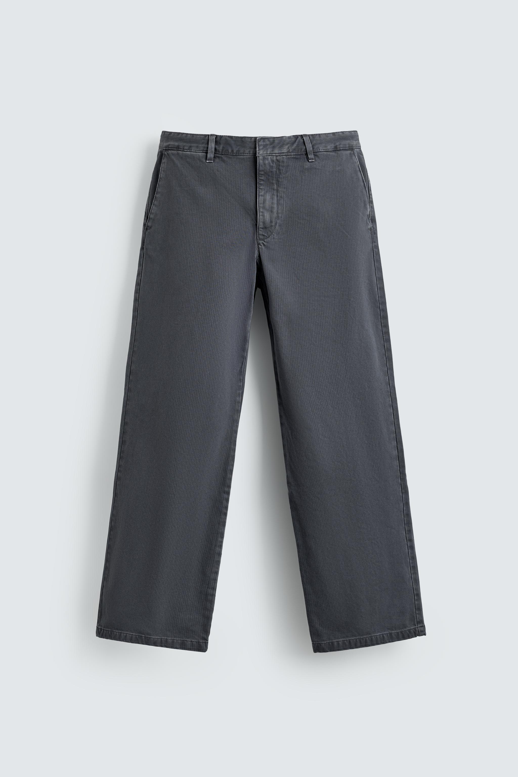 PANTALON STRUCTURÉ EN COTON LAVÉ