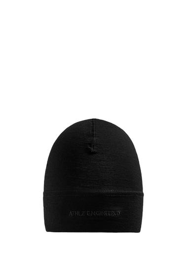 WOOL BLEND RUNNING BEANIE - Black by Zara