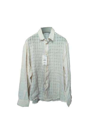 CAMICIA TRAMA ECRÙ