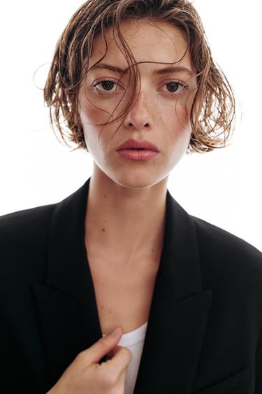 OVERSIZE DOUBLE-BREASTED BLAZER - Black by Zara - Image 6