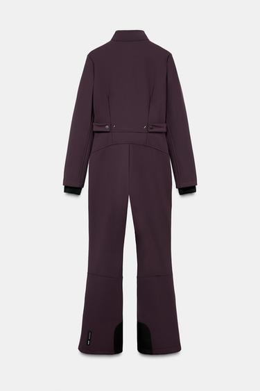 WATER-RESISTANT WINDPROOF RECCO® TECHNOLOGY SKI COLLECTION JUMPSUIT - Burgundy by Zara - Image 7