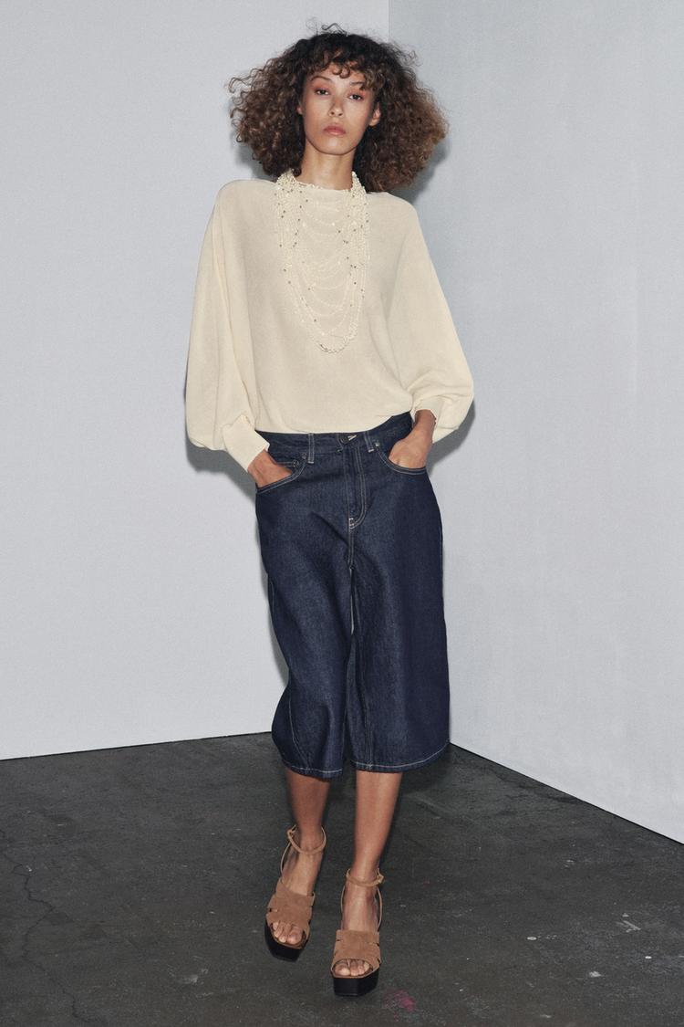 BERMUDA LARGA DENIM ZW COLLECTION Azul ZARA España