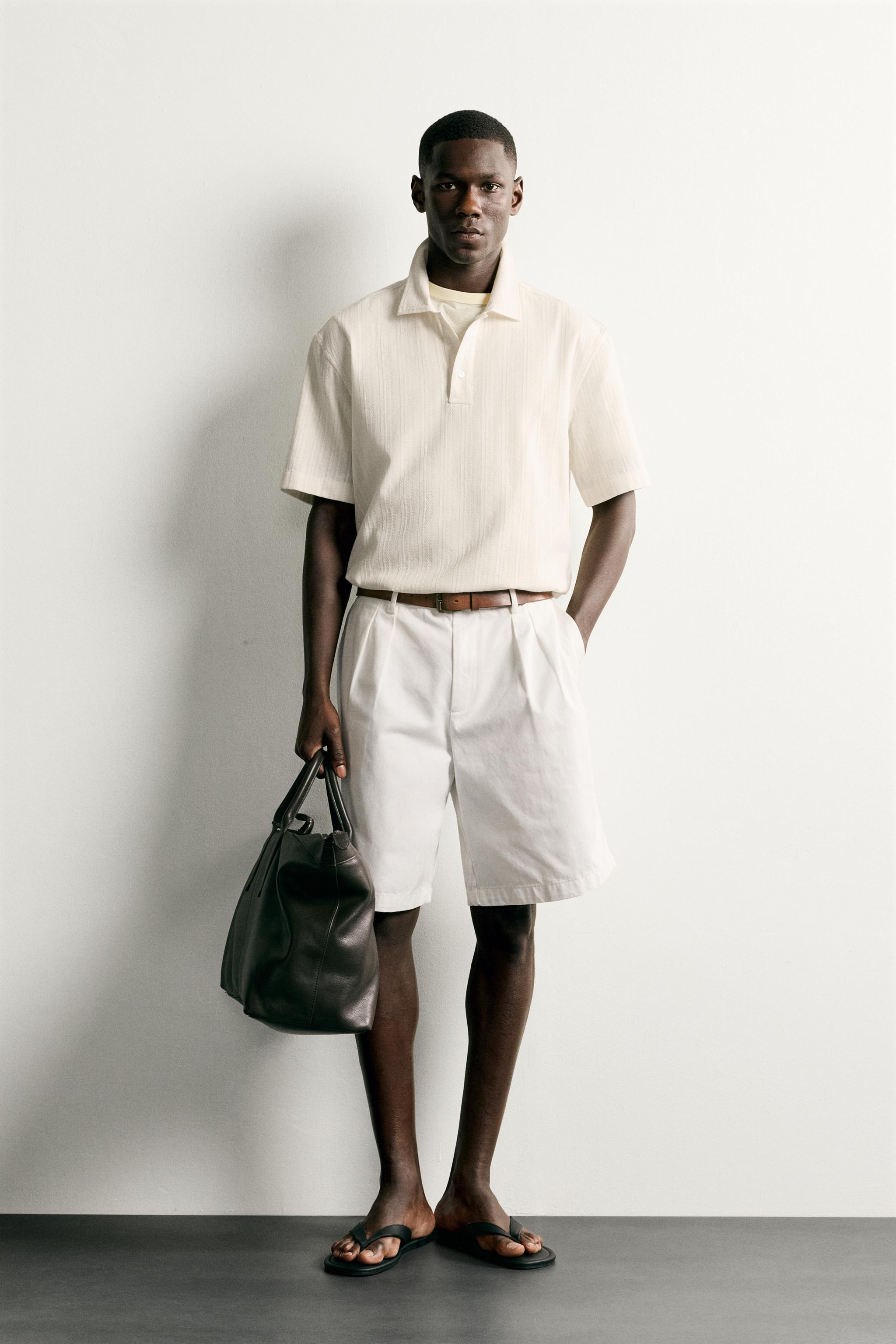 REGULAR FIT JACQUARD POLO SHIRT