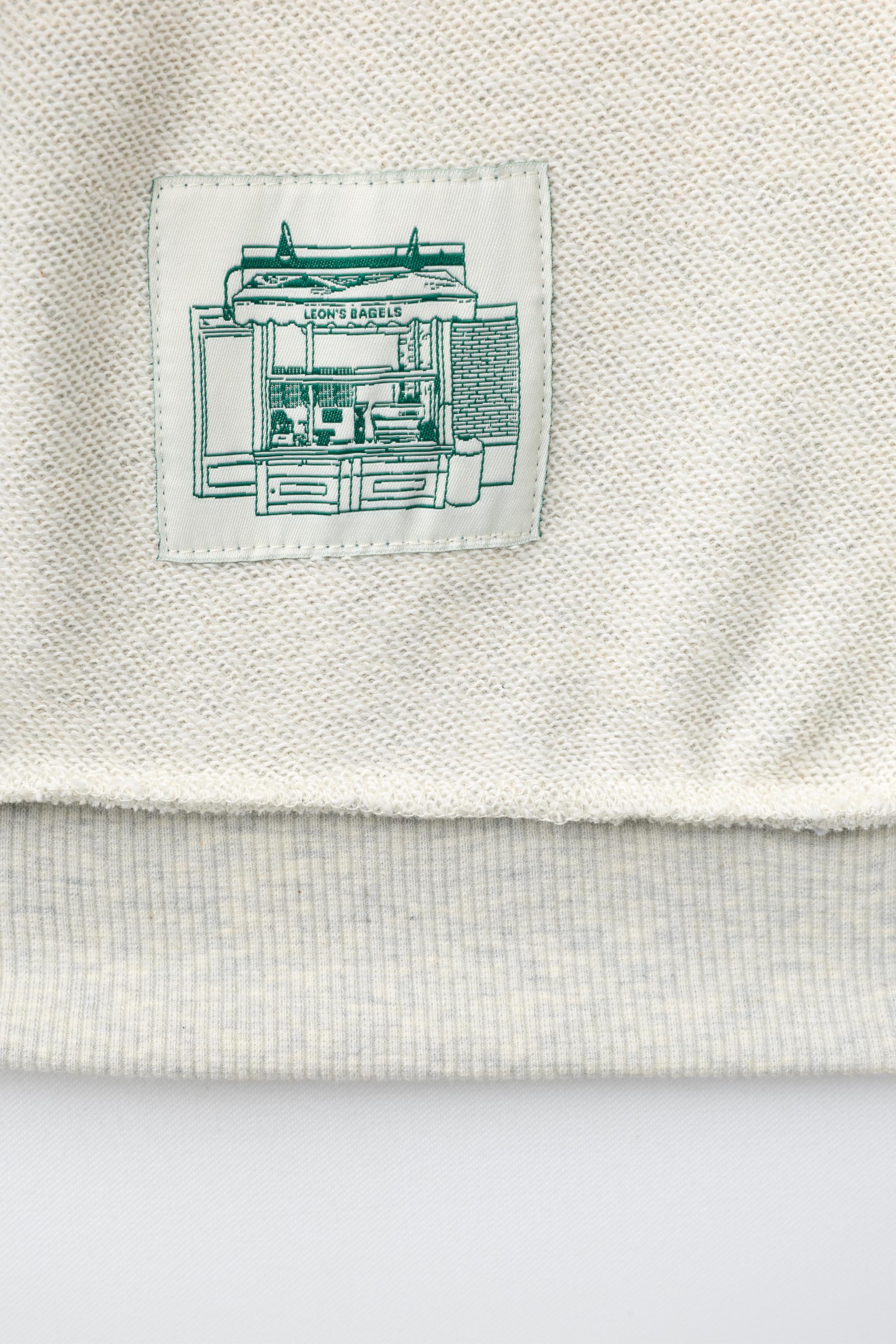 LEON'S BAGELS® EMBROIDERED ZIP-UP HOODIE