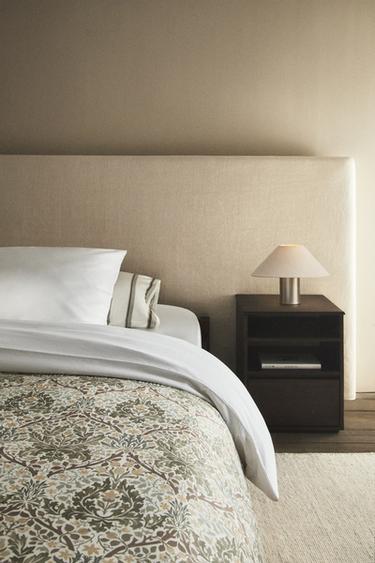 MORRIS & CO. LEAVES COTTON SATEEN DUVET COVER - Зелений Zara