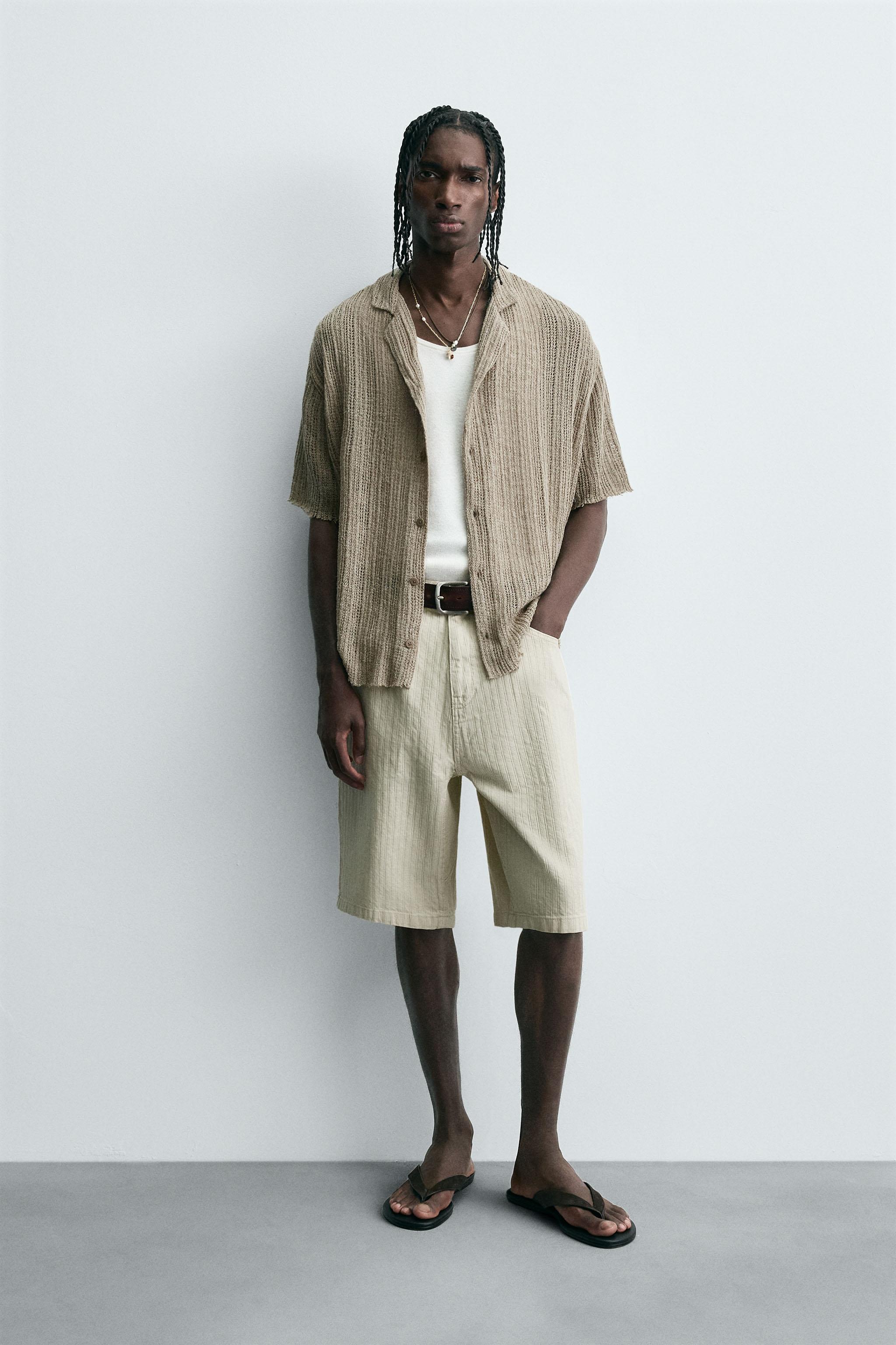 CHEMISE EN MAILLE STRUCTURÉE
