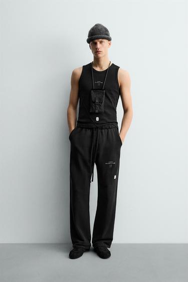 TANK T-SHIRT X SR_A - Black by Zara