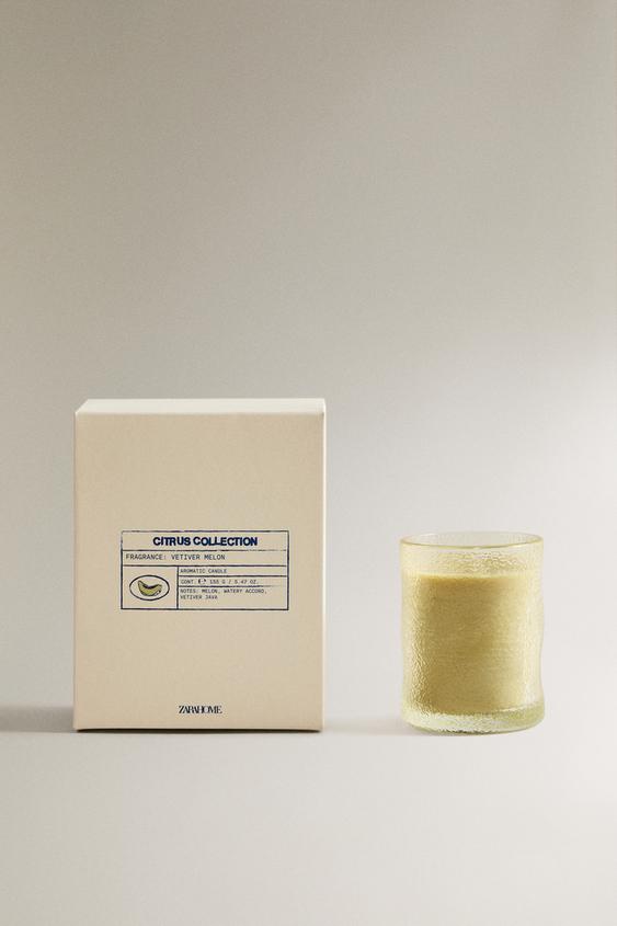 (155 G) VETIVER MELON DUFTLYS - Dark bottle green fra Zara - Billede 0