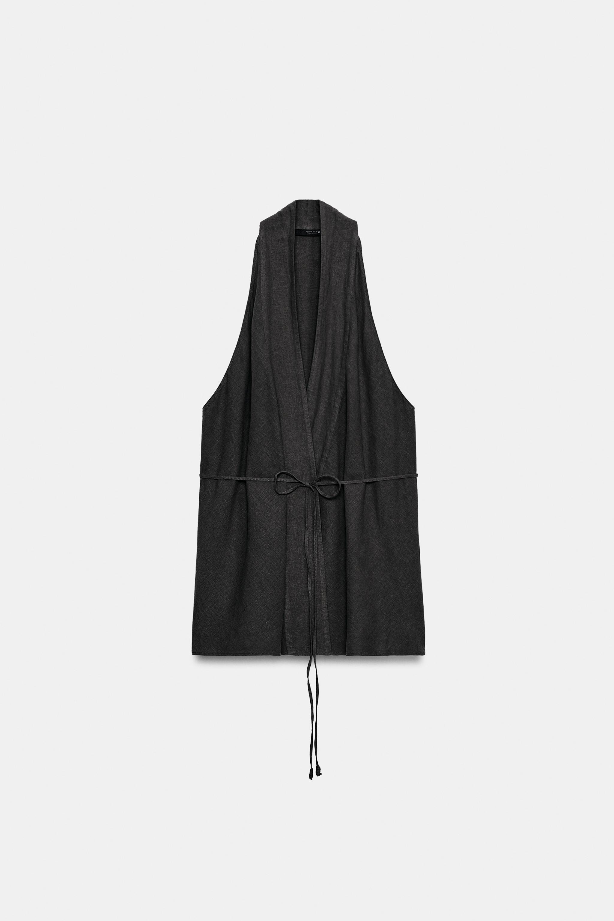 Zara ZW COLLECTION KETEN KRUVAZE TOP görsel 5