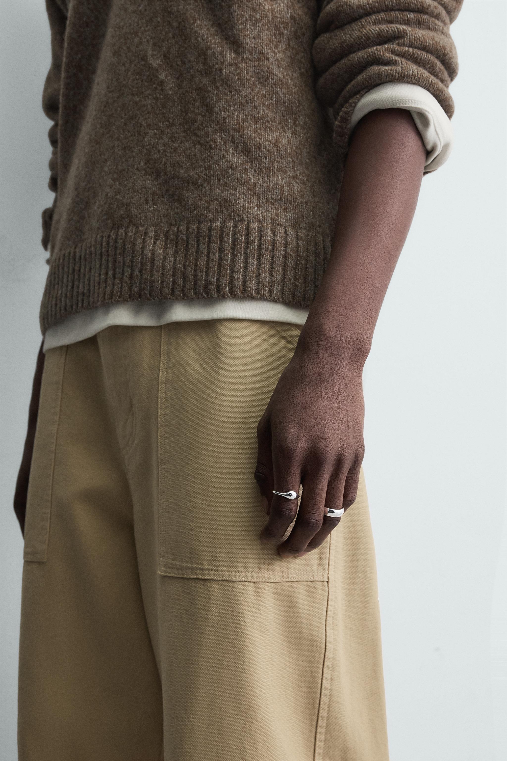 LOT DE 2 BAGUES MÉTALLIQUES COMBINÉES