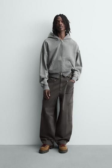 MULTI-POCKET TROUSERS - Dark grey by Zara