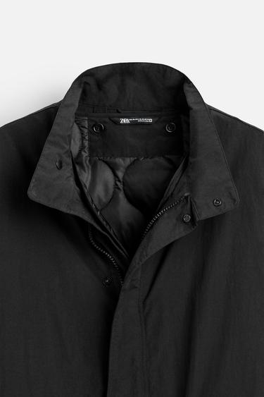 TRENCH TECHNIQUE 2 EN 1 - Noir de Zara - Image 9