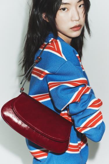 SAC PORTÉ ÉPAULE À RABAT - Rouge de Zara