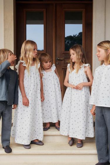 6-10 AÑOS/ CAMISA POPELÍN FLORES LIMITED EDITION - Estampado de Zara