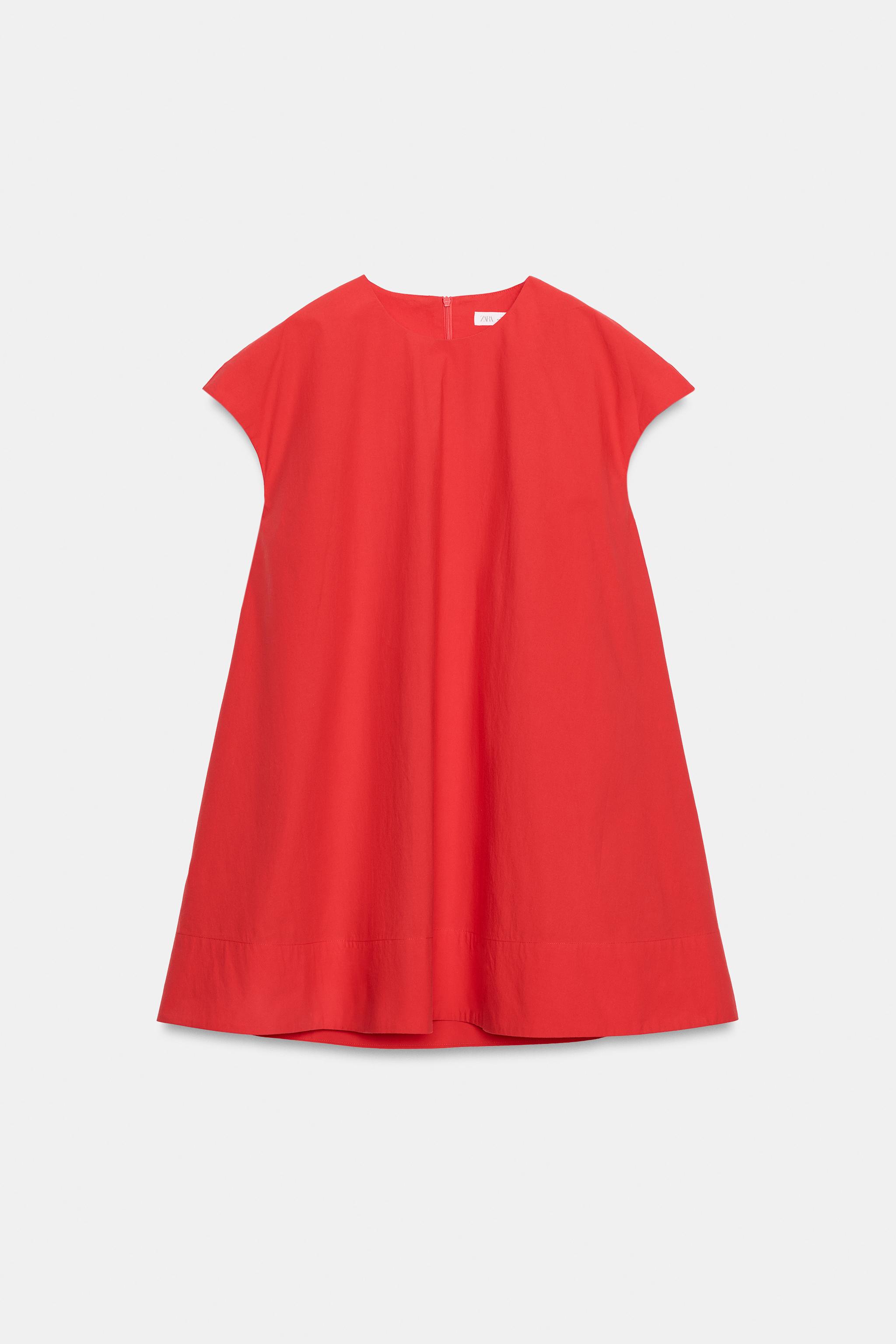 Женские платья Zara ZW COLLECTION POPLIN MINI DRESS — фото 6