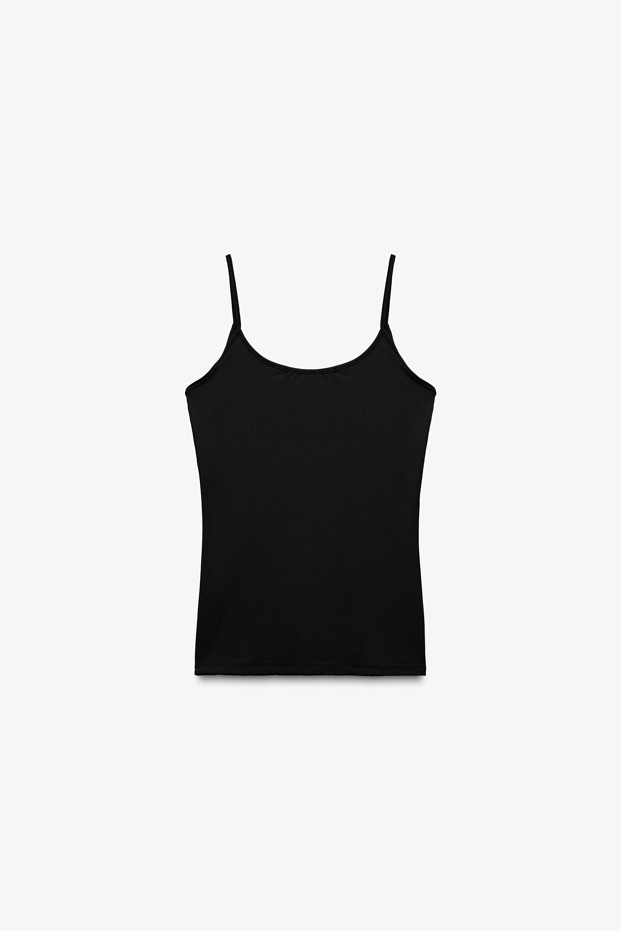 Camiseta Blanca Zara Camisetas Basicas Mujer Tirantes Zara Women's