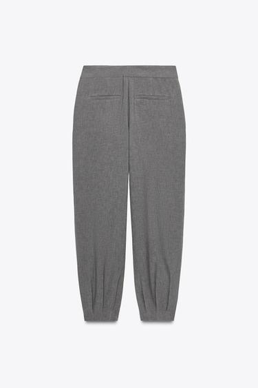PUFF TROUSERS - Taupe grey by Zara - Image 6