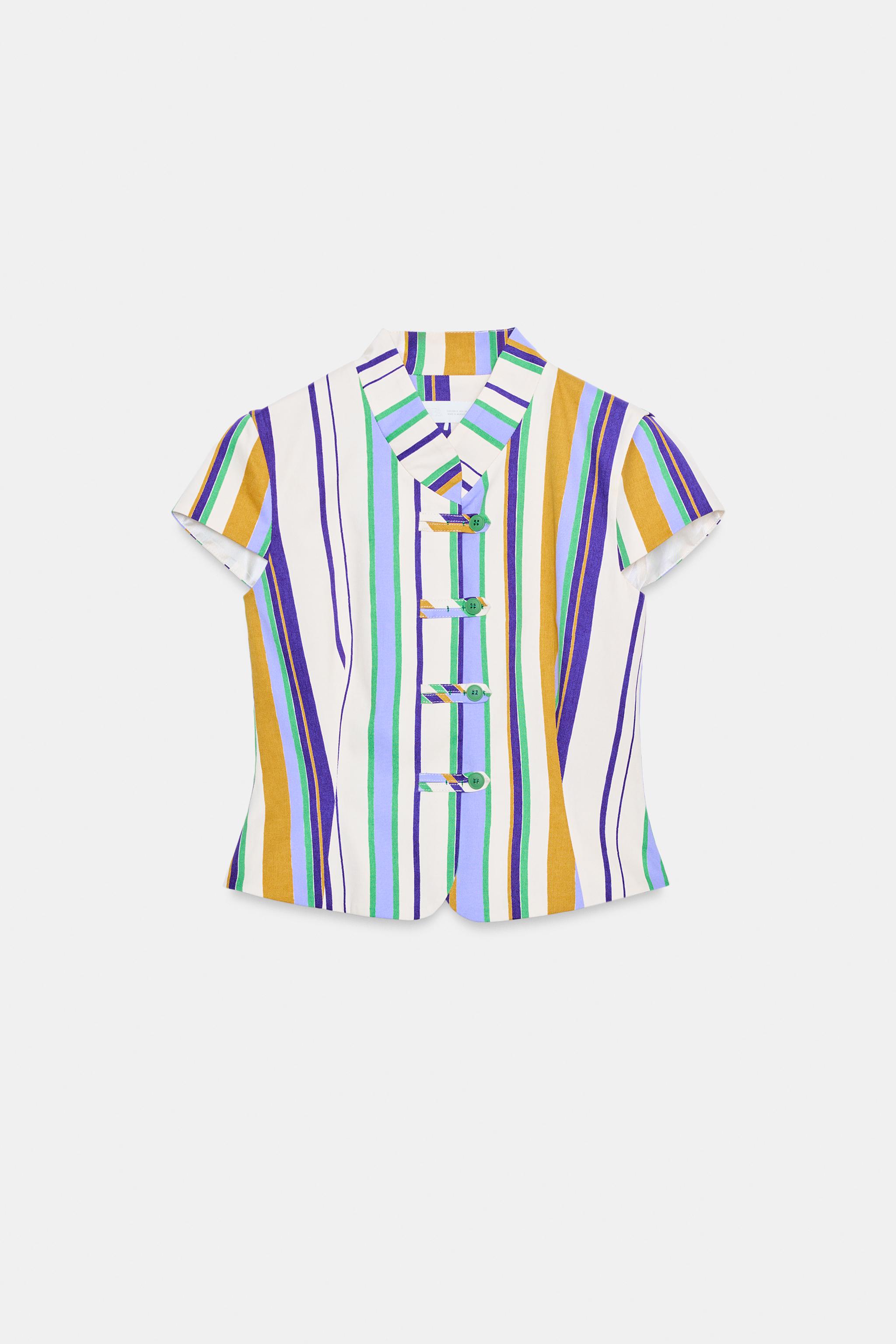 STRIPED FIREMAN CLASP TOP