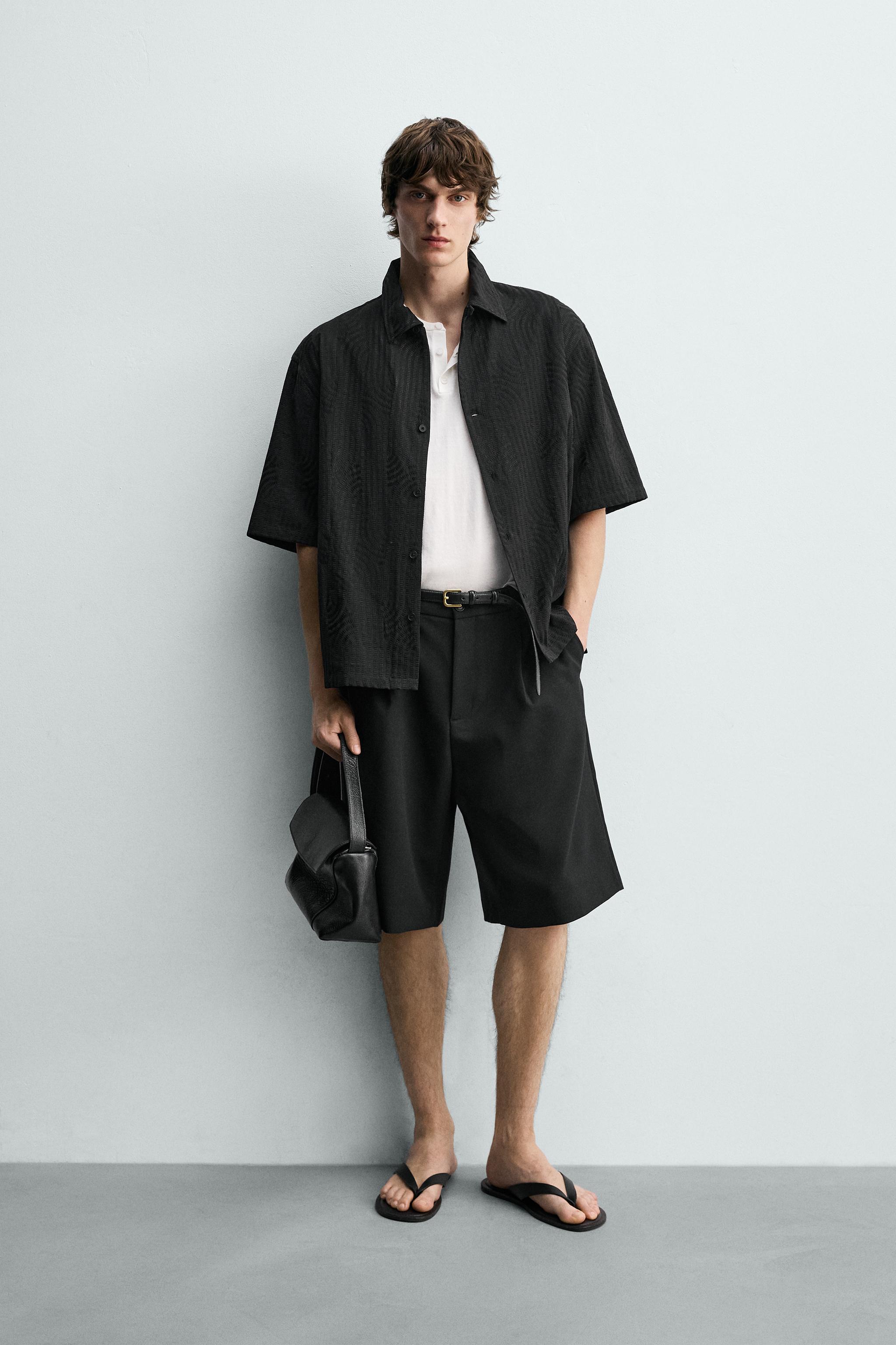 EMBROIDERED JACQUARD SHIRT