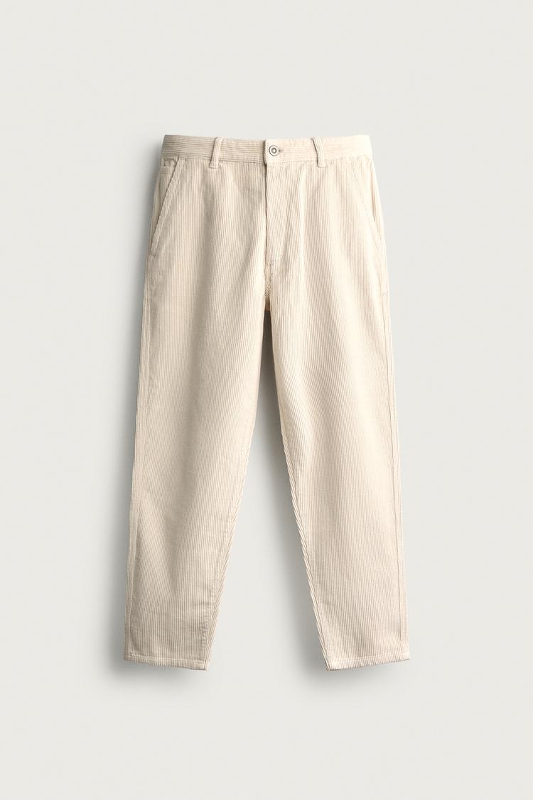 CARROT FIT CORDUROY TROUSERS