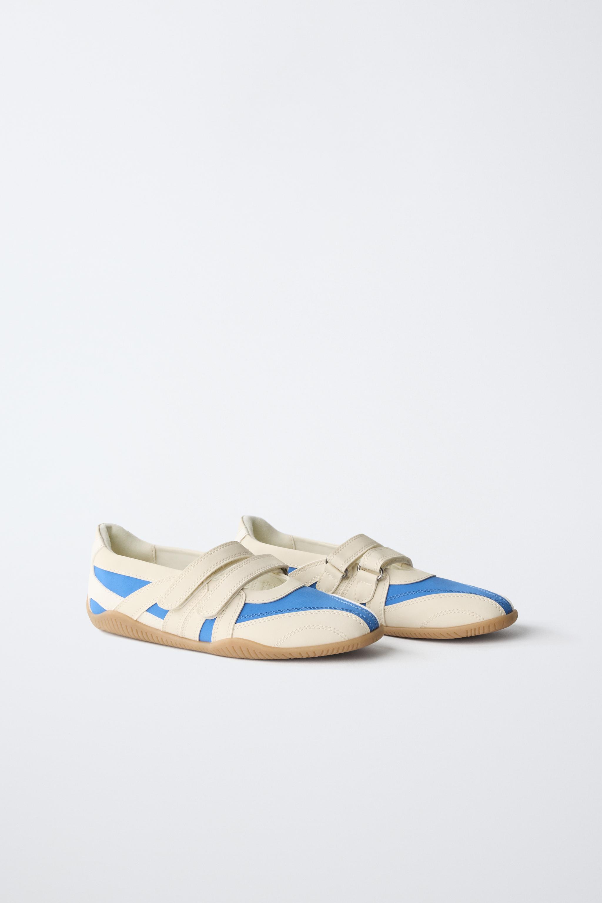 SPORTY BALLET FLATS — Blue