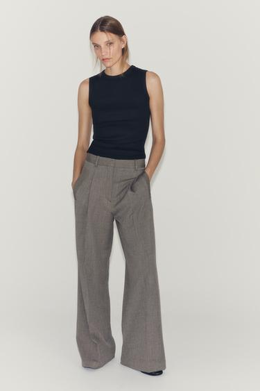 TOP RIB MANGA SISA - Negro de Zara - Imagen 0