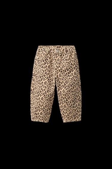 HOSE MIT ANIMALPRINT - Braun von Zara
