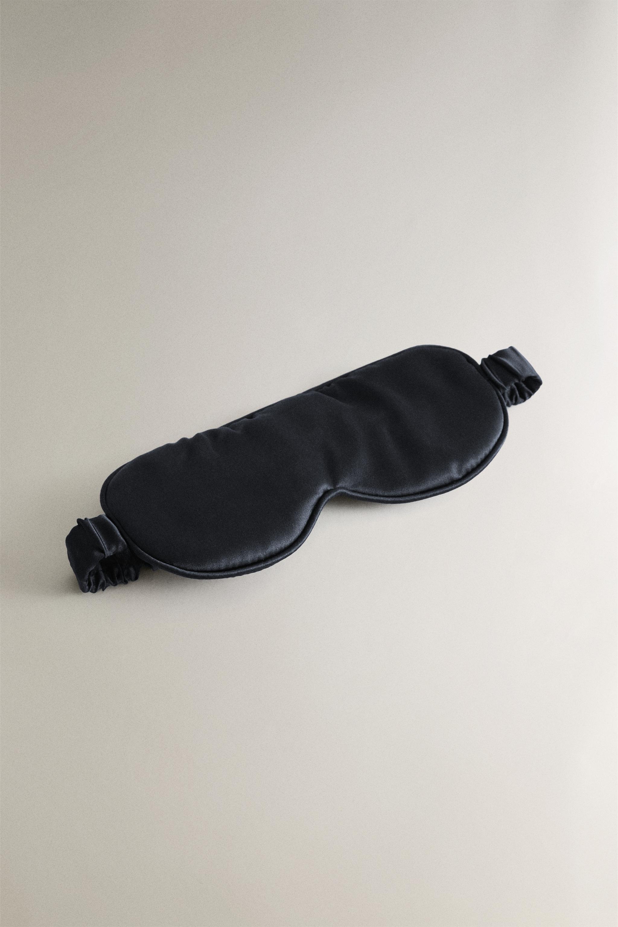 MULBERRY SILK EYE MASK — MIDNIGHT BLUE