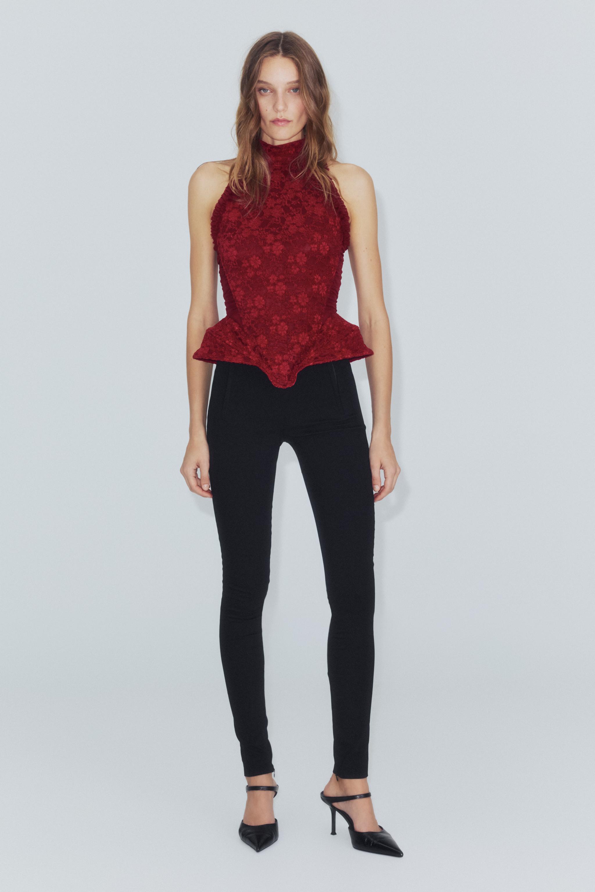 CORSET HALTER JACQUARD